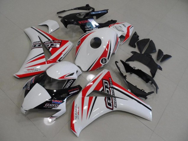 Cheapest 2008-2011 White Red HRC Honda CBR1000RR Bike Fairings