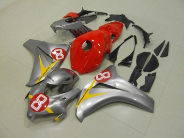 Cheapest 2008-2011 Silver Red 8 Honda CBR1000RR Motorbike Fairings