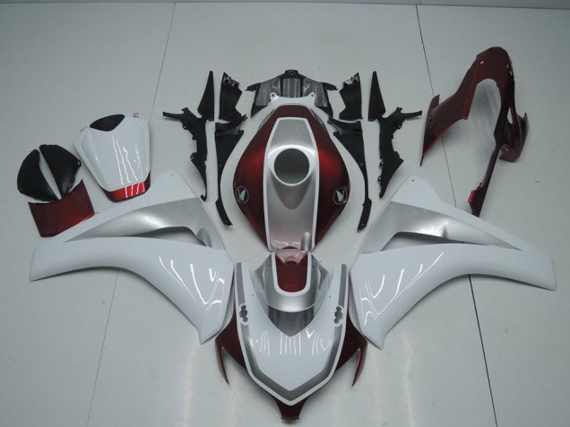 Cheapest 2008-2011 Red White and Silver Honda CBR1000RR Bike Fairing