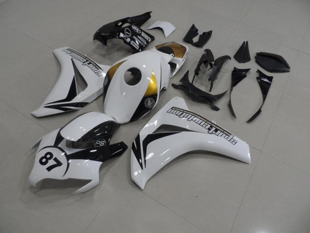 Cheapest 2008-2011 White and Black 87 Honda CBR1000RR Bike Fairings