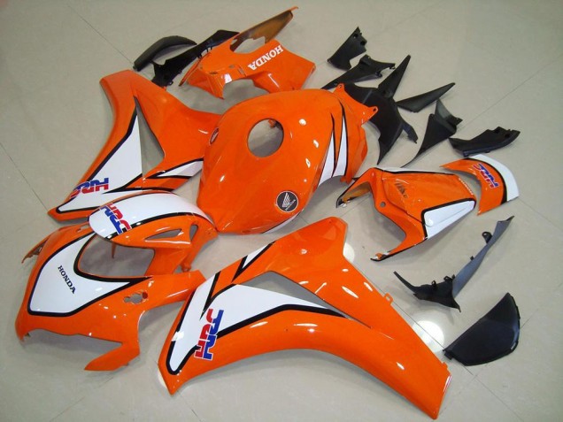 Cheapest 2008-2011 Sunset Orange HRC Honda CBR1000RR Motorcycle Fairings Kit