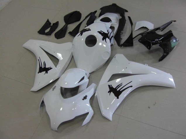 Cheapest 2008-2011 White with Special Decals Honda CBR1000RR Motorbike Fairing