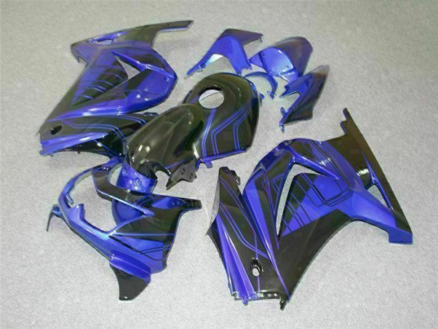 Cheapest 2008-2012 Black Blue Kawasaki EX250 Bike Fairing Kit Cheapest 2008-2012 Black Blue Kawasaki EX250 Bike Fairing Kit