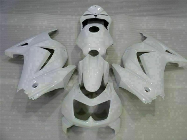 Cheapest 2008-2012 White Kawasaki EX250 Motorcycle Replacement Fairings Cheapest 2008-2012 White Kawasaki EX250 Motorcycle Replacement Fairings