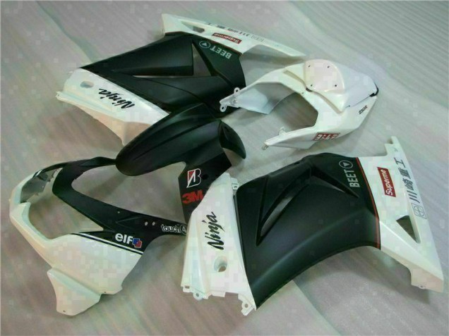 Cheapest 2008-2012 White Black Ninja 3M Kawasaki EX250 Motorcycle Fairings Cheapest 2008-2012 White Black Ninja 3M Kawasaki EX250 Motorcycle Fairings