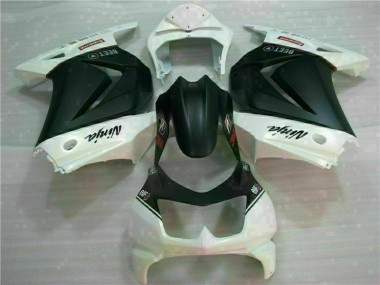 Cheapest 2008-2012 White Black Ninja 3M Kawasaki EX250 Motorcycle Fairings