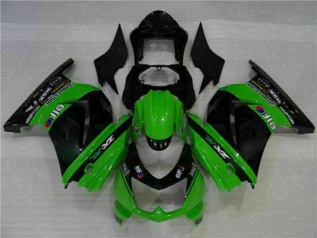 Cheapest 2008-2012 Black Green Kawasaki EX250 Motorcylce Fairings