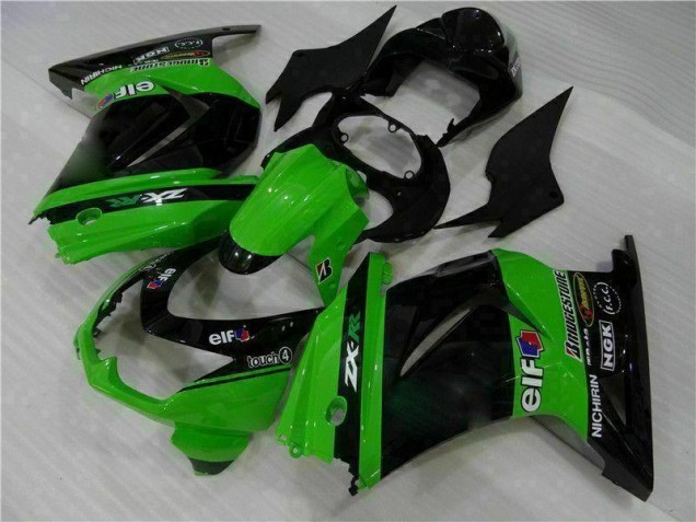Cheapest 2008-2012 Black Green Kawasaki EX250 Motorcylce Fairings