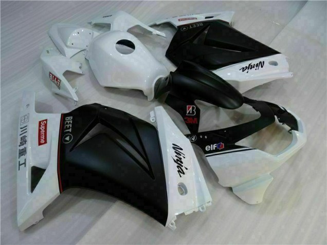 Cheapest 2008-2012 White Black Ninja Kawasaki EX250 Motorbike Fairings