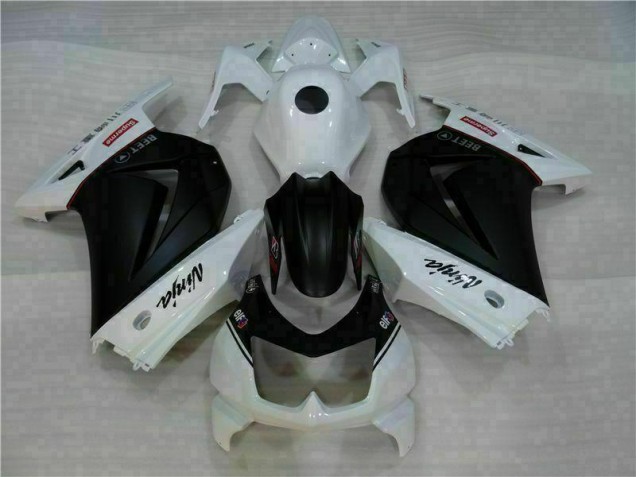 Cheapest 2008-2012 White Black Ninja Kawasaki EX250 Motorbike Fairings