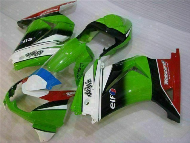 Cheapest 2008-2012 White Green Black Ninja Kawasaki EX250 Motorbike Fairing