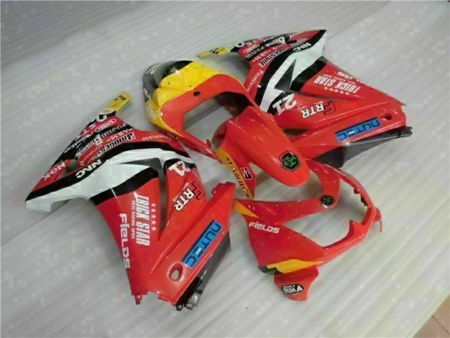 Cheapest 2008-2012 Red Yellow Kawasaki EX250 Motorcycle Fairing Kit