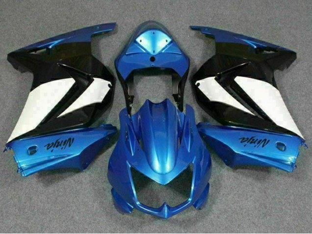 Cheapest 2008-2012 Blue White Black Ninja Kawasaki EX250 Motorbike Fairing Kits