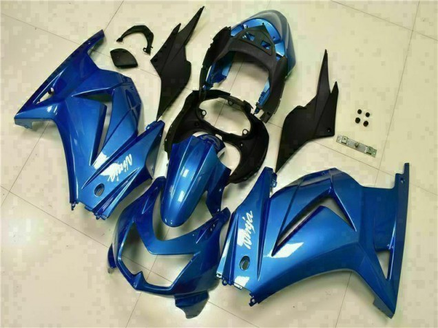 Cheapest 2008-2012 Blue Black White Ninja Kawasaki EX250 Moto Fairings