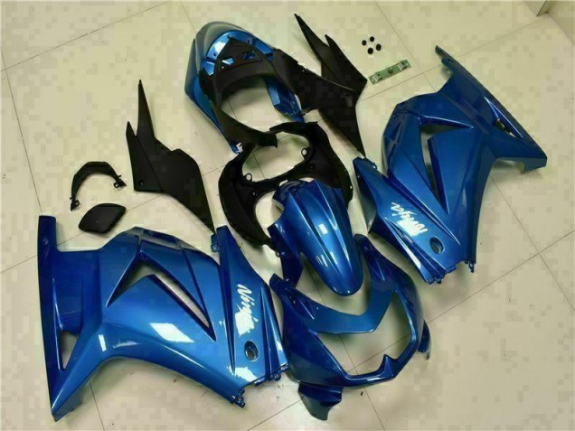 Cheapest 2008-2012 Blue Black White Ninja Kawasaki EX250 Moto Fairings