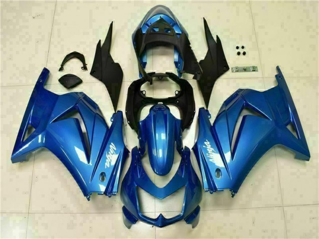 Cheapest 2008-2012 Blue Black White Ninja Kawasaki EX250 Moto Fairings