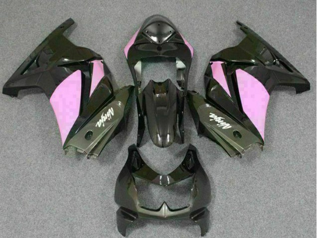 Cheapest 2008-2012 Black Pink Ninja Kawasaki EX250 Motorcycle Replacement Fairings