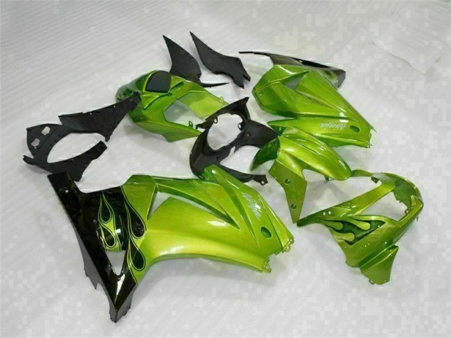 Cheapest 2008-2012 Green Black Kawasaki EX250 Motorcyle Fairings
