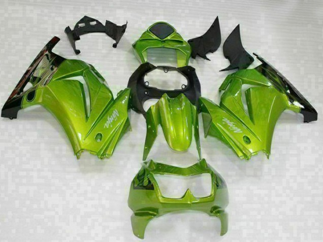 Cheapest 2008-2012 Green Black Kawasaki EX250 Motorcyle Fairings