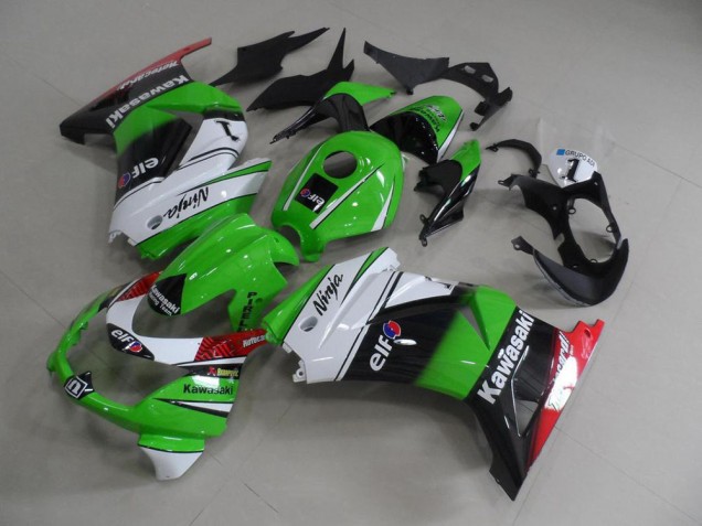 Cheapest 2008-2012 Green White Black Kawasaki ZX250R Motor Fairings Cheapest 2008-2012 Green White Black Kawasaki ZX250R Motor Fairings