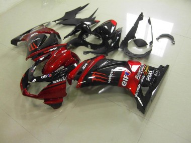 Cheapest 2008-2012 Candy Red Monster Kawasaki ZX250R Motorbike Fairing