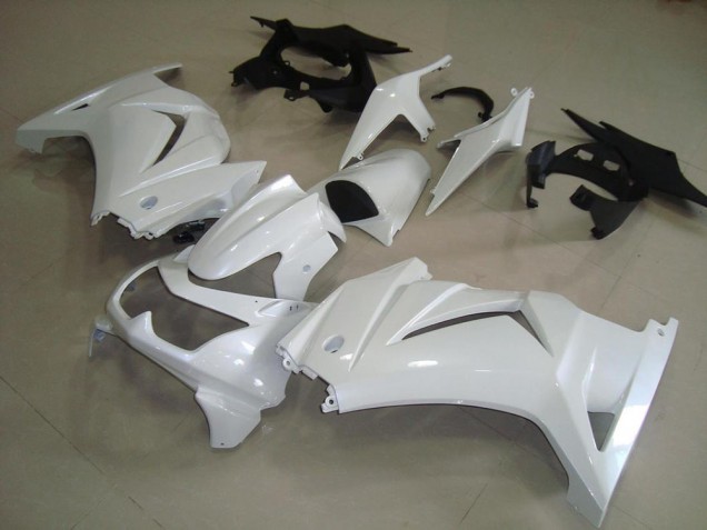 Cheapest 2008-2012 Pearl White Kawasaki ZX250R Motorcycle Fairings Kits Cheapest 2008-2012 Pearl White Kawasaki ZX250R Motorcycle Fairings Kits