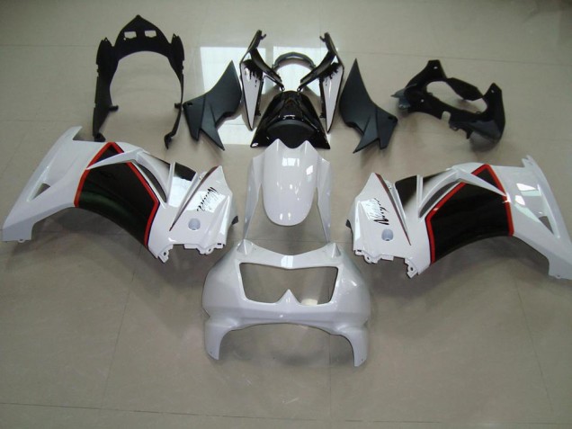 Cheapest 2008-2012 Pearl White Black Kawasaki ZX250R Motorcyle Fairings Cheapest 2008-2012 Pearl White Black Kawasaki ZX250R Motorcyle Fairings