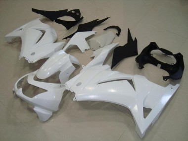 Cheapest 2008-2012 White Kawasaki ZX250R Motorcylce Fairings