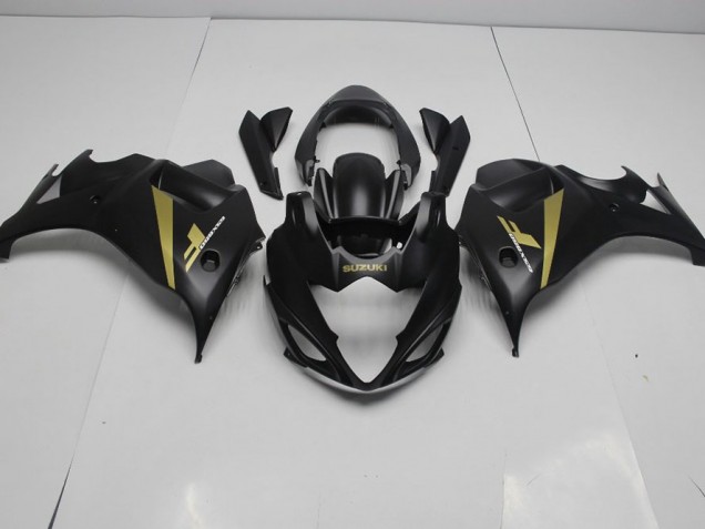 Cheapest 2008-2013 Black Gold Suzuki GSX650F Motorbike Fairing Kits