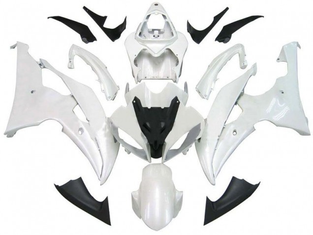 Cheapest 2008-2016 Pearl White Yamaha YZF R6 Bike Fairings