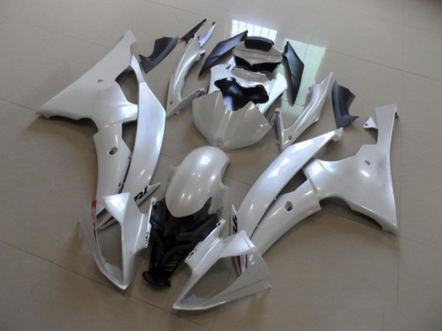 Cheapest 2008-2016 Pearl White Yamaha YZF R6 Replacement Fairings