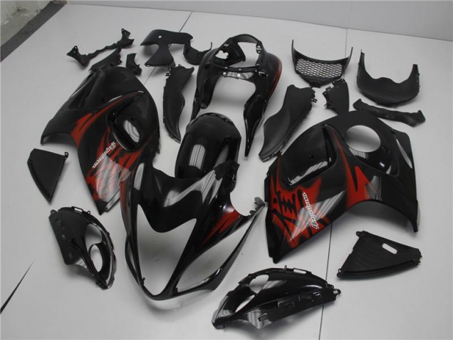 Cheapest 2008-2019 Black Red Suzuki GSXR 1300 Hayabusa Motor Bike Fairings