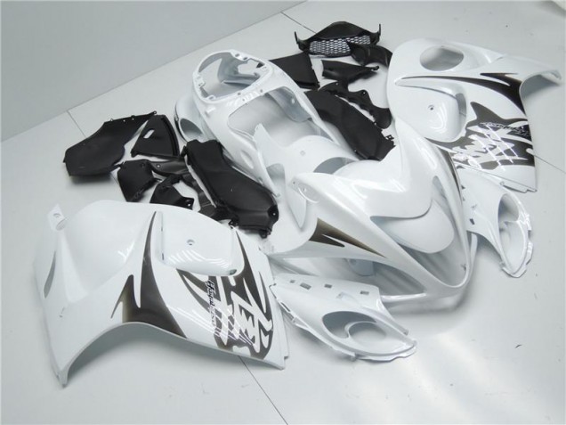 Cheapest 2008-2019 White Suzuki GSXR 1300 Hayabusa Replacement Motorcycle Fairings