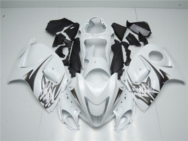 Cheapest 2008-2019 White Suzuki GSXR 1300 Hayabusa Replacement Motorcycle Fairings