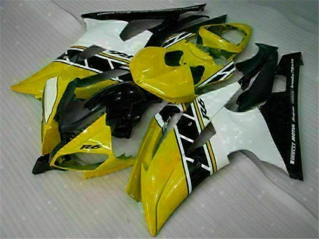 Cheapest 2008-2016 Yellow White Yamaha YZF R6 Motorcycle Replacement Fairings Cheapest 2008-2016 Yellow White Yamaha YZF R6 Motorcycle Replacement Fairings