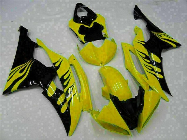 Cheapest 2008-2016 Yellow Yamaha YZF R6 Replacement Motorcycle Fairings