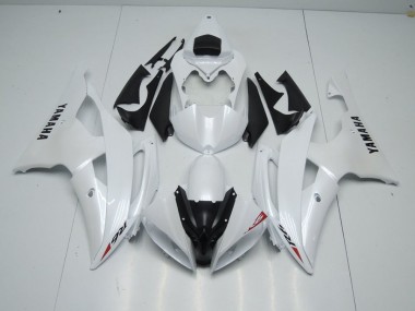 Cheapest 2008-2016 Pearl White and Red Sticker Yamaha YZF R6 Motorcycle Fairings Kits