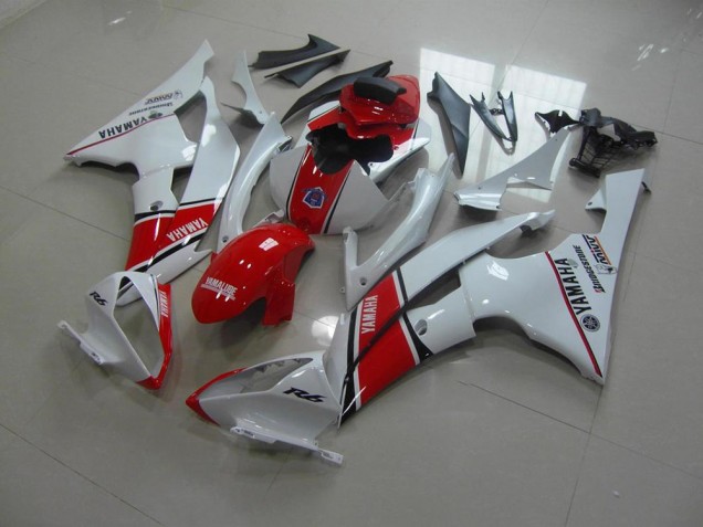 Cheapest 2008-2016 White Red OEM Style Yamaha YZF R6 Bike Fairings Cheapest 2008-2016 White Red OEM Style Yamaha YZF R6 Bike Fairings