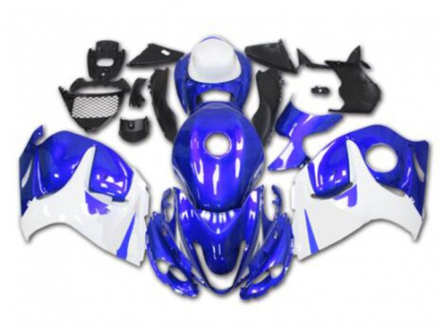 Cheapest 2008-2019 Blue White Suzuki GSXR 1300 Hayabusa Motorcycle Replacement Fairings
