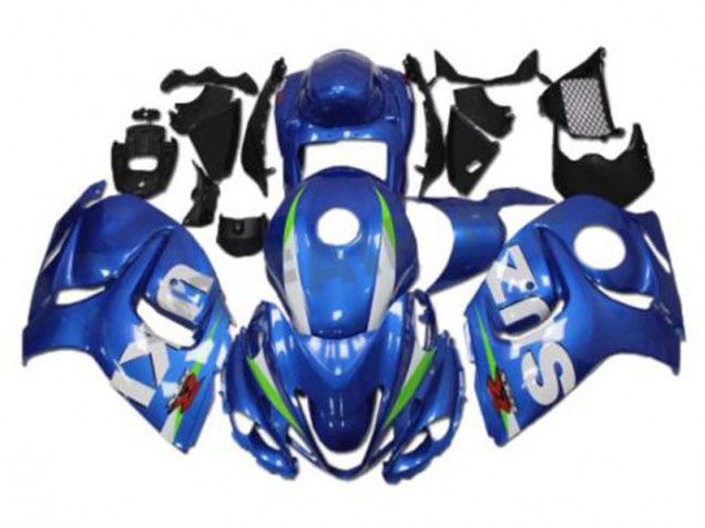 Cheapest 2008-2019 Blue White Suzuki GSXR 1300 Hayabusa Motorcyle Fairings & Bodywork