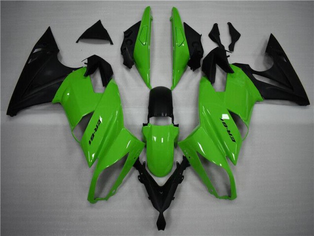 Cheapest 2009-2011 Green Black Kawasaki EX650 Replacement Motorcycle Fairings Cheapest 2009-2011 Green Black Kawasaki EX650 Replacement Motorcycle Fairings