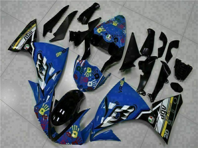 Cheapest 2009-2011 Blue Yamaha YZF R1 Bike Fairings