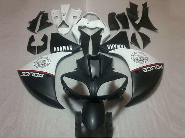 Cheapest 2009-2011 Matte Black White Yamaha YZF R1 Bike Fairing