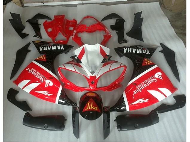Cheapest 2009-2011 Red White and Black Graphic Yamaha YZF R1 Motorbike Fairing