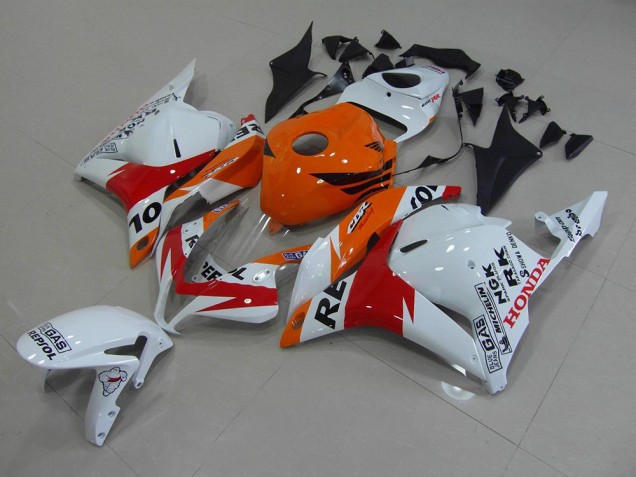 Cheapest 2009-2012 White Repsol Honda CBR600RR Motorcycle Fairings