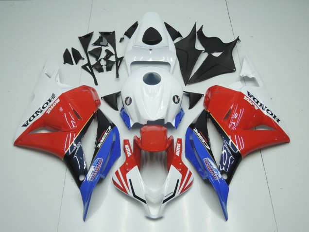 Cheapest 2009-2012 White Motul Red Blue Honda CBR600RR Bike Fairings