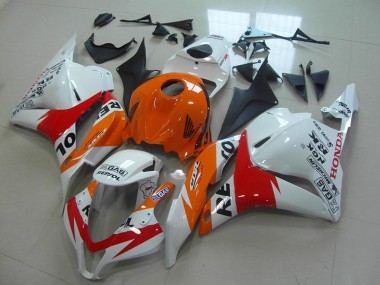 Cheapest 2009-2012 White New Repsol Honda CBR600RR Replacement Motorcycle Fairings