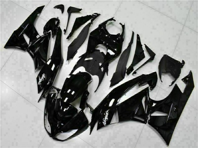 Cheapest 2009-2012 Black White Ninja Kawasaki ZX6R Replacement Fairings