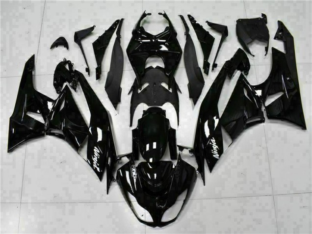 Cheapest 2009-2012 Black White Ninja Kawasaki ZX6R Replacement Fairings