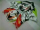 Cheapest 2009-2012 White Red H. Energy Kawasaki ZX6R Motorcycle Fairings Kit